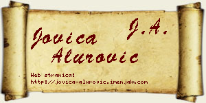 Jovica Alurović vizit kartica